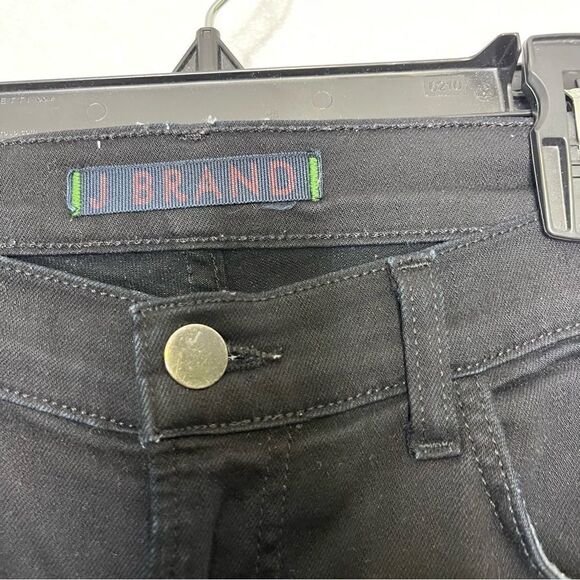 J Brand Mid Rise Shadow Skinny Jeans Black 28 - Picture 3 of 7
